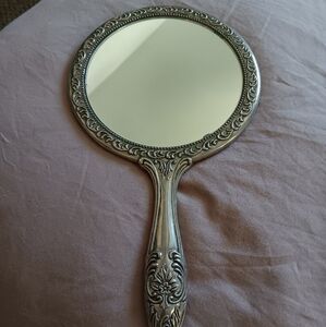 Elegant Silver Hand Mirror